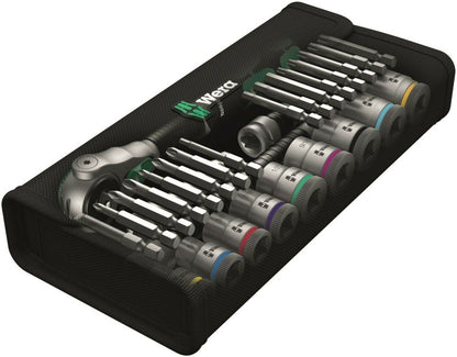 Wera 8100 SB 9 Zyklop Speed Ratchet Set 3/8" Drive SAE 28 Piece 05004049001