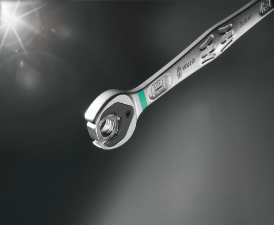 Wera 9632 Magnetic Rail 6000 Joker 1 Ring Ratcheting Wrench Set SAE 05020016001