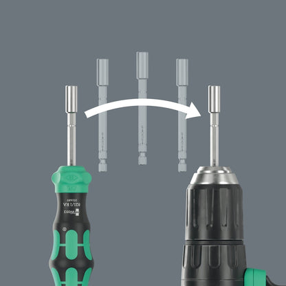 Wera Kraftform Kompakt 28 RA Ratcheting Screwdriver Set With Pouch 05051520001