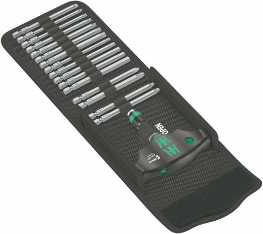 Wera Kraftform Kompakt 400 RA Set 1 Ratcheting T-Handle Set SAE 05057473001