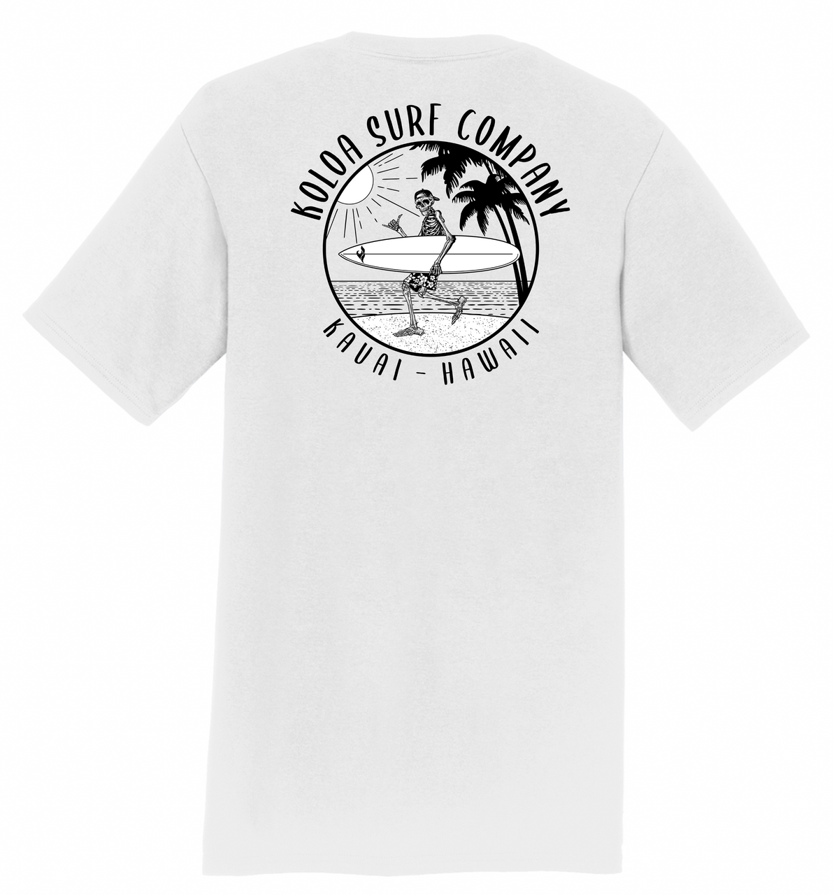 Koloa Skeleton Gone Surfin Lightweight T-Shirt