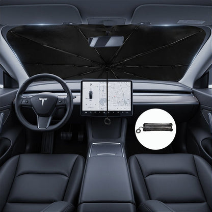 Windshield Sun Shade Umbrella for Tesla Model 3/Y/S/X