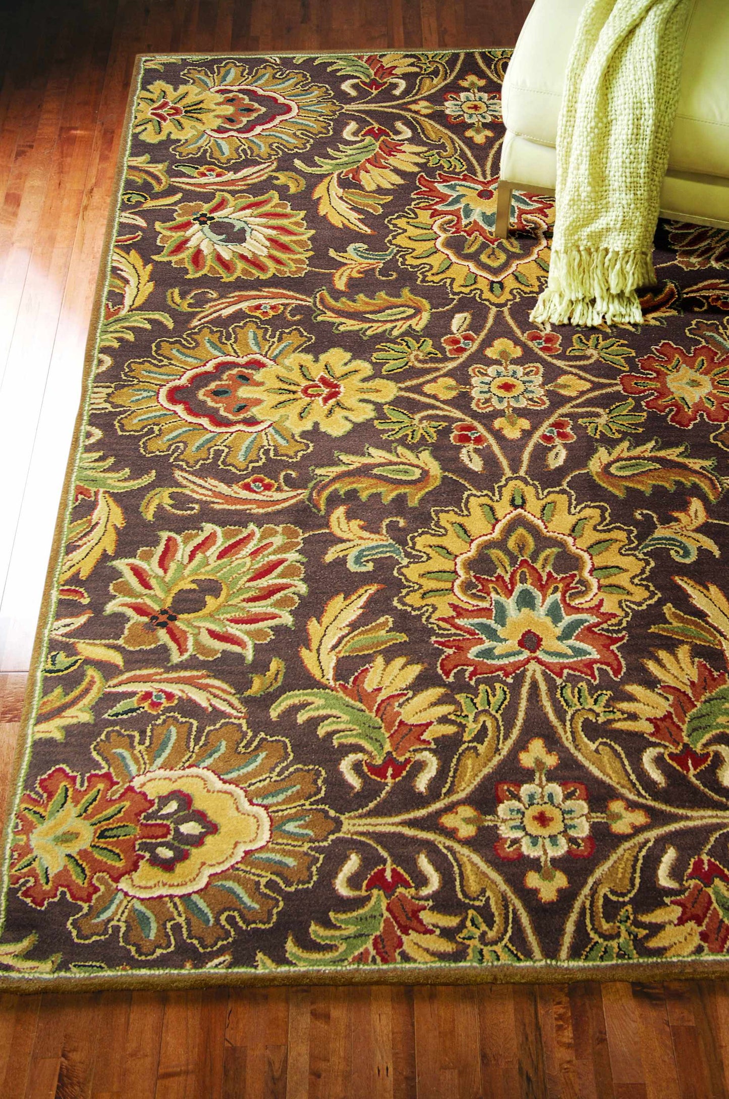 Chesterton 1028 Hand Tufted Brown Wool Rug