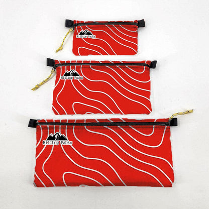 Ultralight Zipper Pouch (Topo Pattern D50T Fabric)